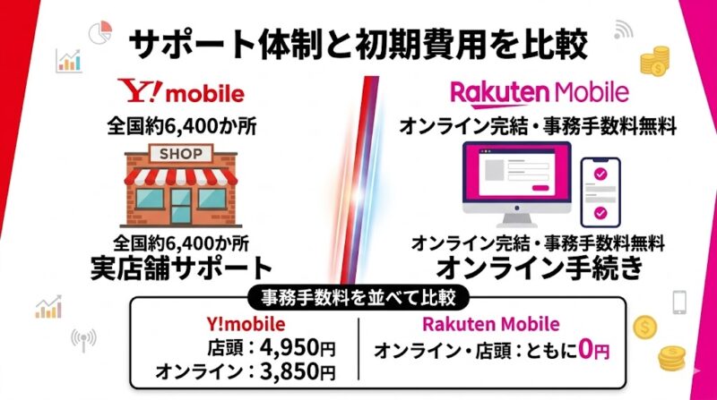 店舗サポートと手続きのしやすさ